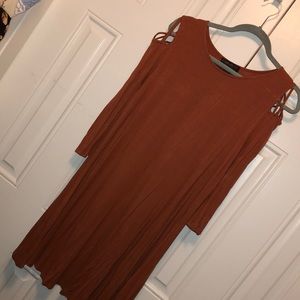 Orange skater dress FOREVER 21+